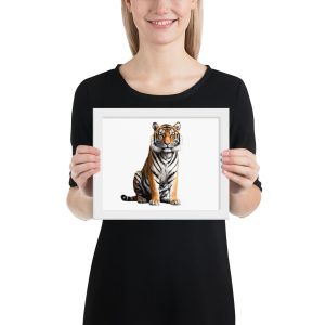 Framed Tiger Poster (Nwobi)