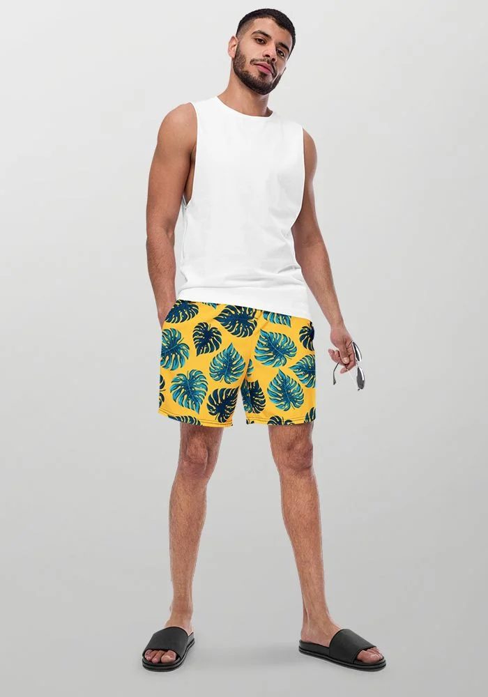 All-Over Print Recycled Swim Trunks