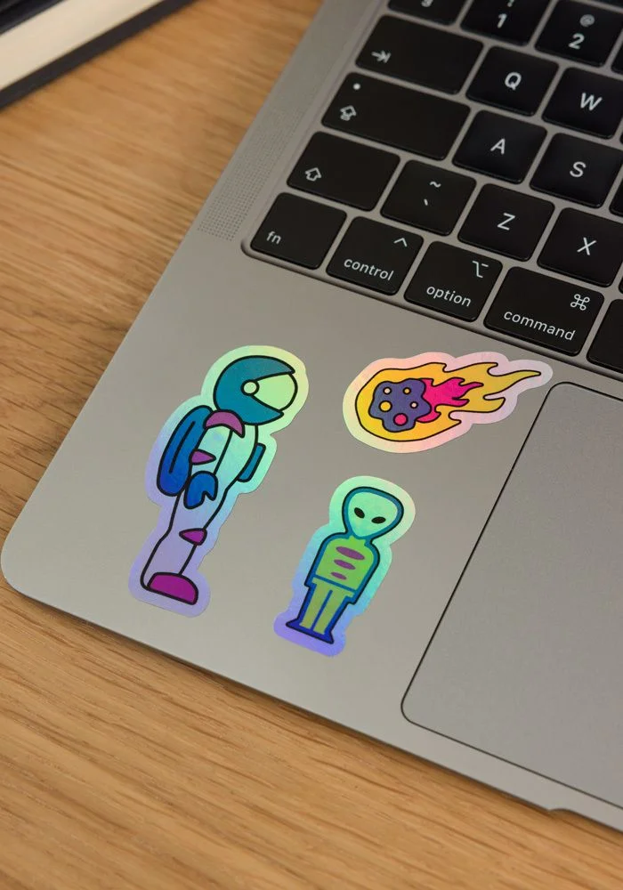 Kiss-Cut Holographic Stickers