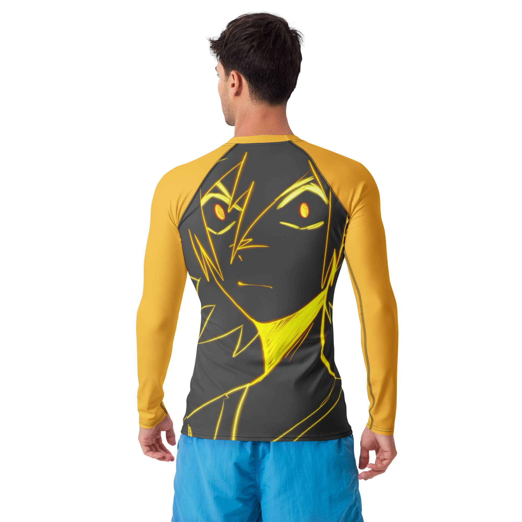 Bakugo Line Art Rash Guard (n0va4hub) - Image 4