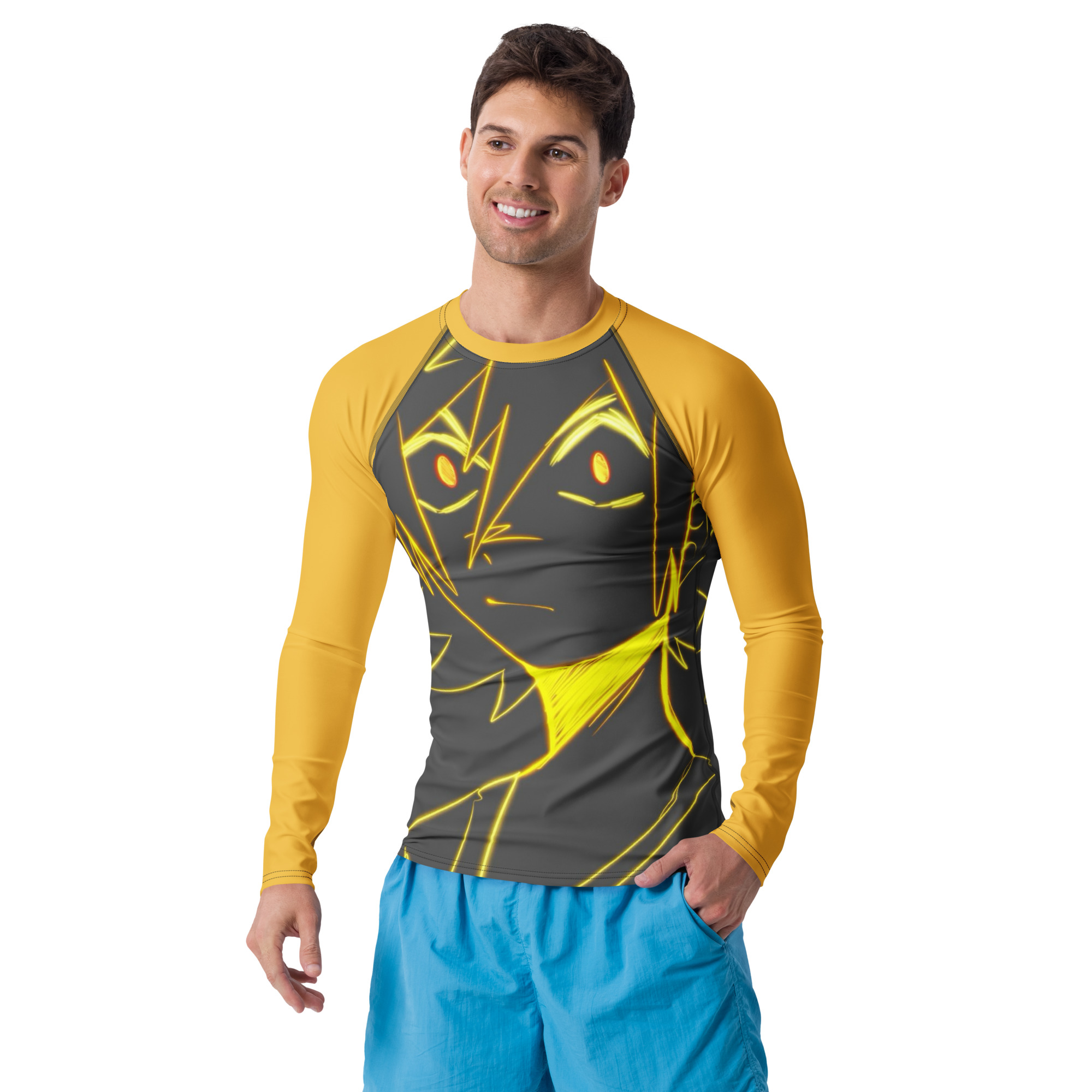 Bakugo Line Art Rash Guard (n0va4hub) - Image 3