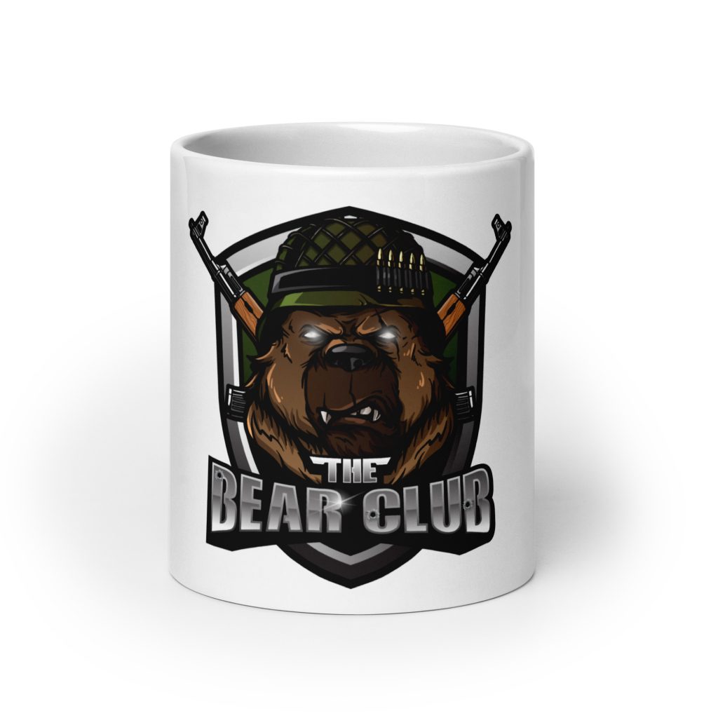 White Glossy Mug (The Bear Club)