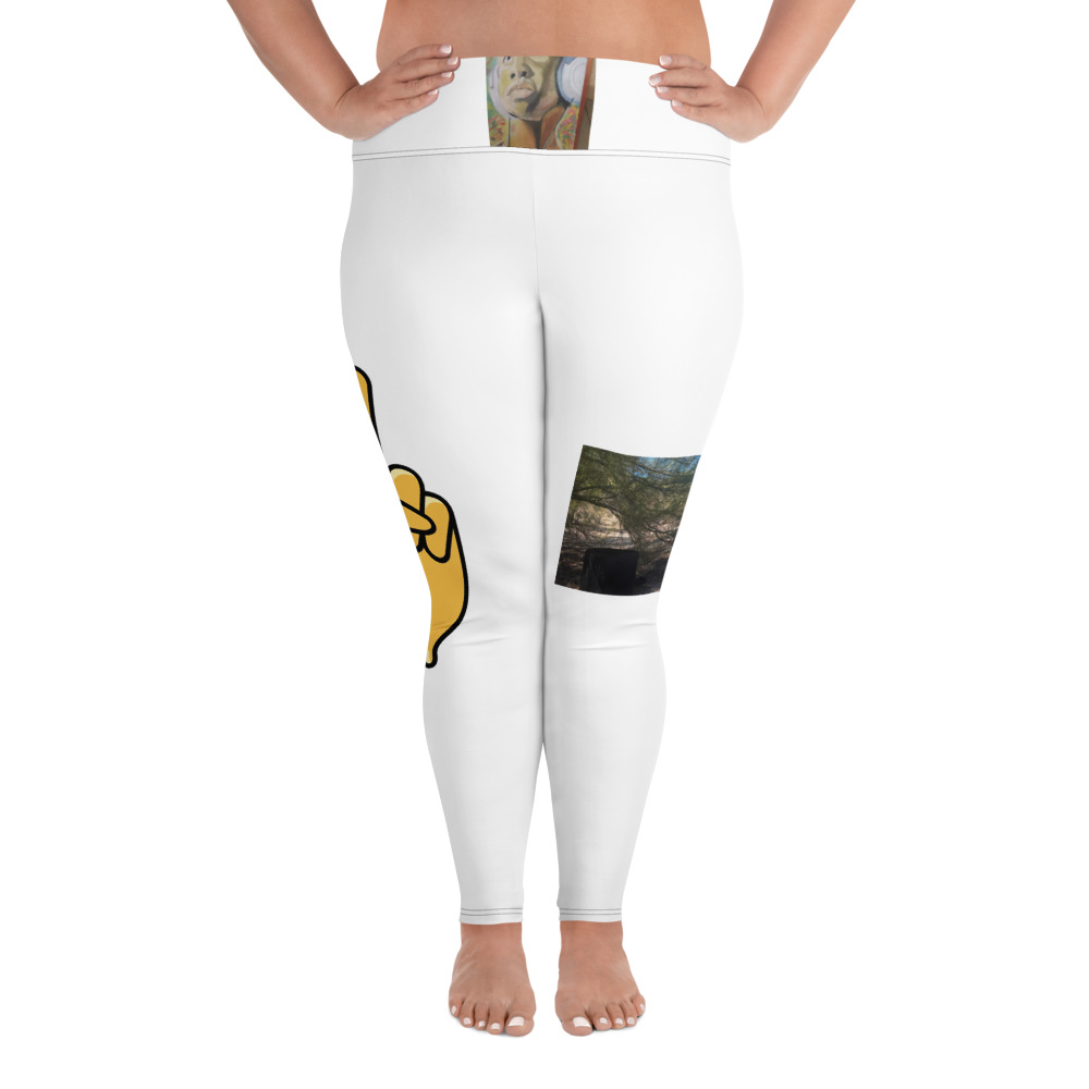 All-Over Print Plus Size Leggings - jeffykings